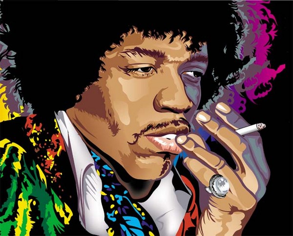 600x484 Jimi Hendrix Vector