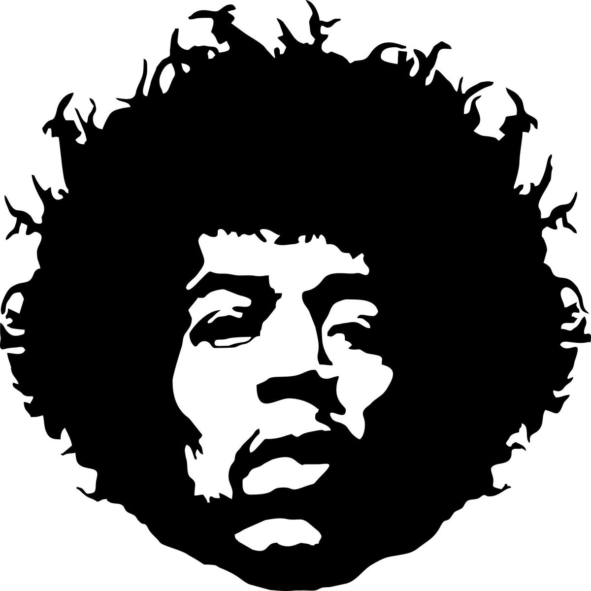 Jimi Hendrix Vector at Vectorified.com | Collection of Jimi Hendrix ...