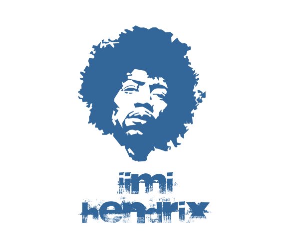 581x500 Jimi Hendrix Free Vector Download