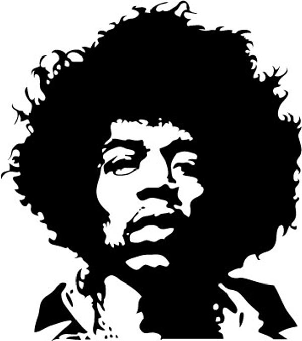 Jimi Hendrix Vector Art