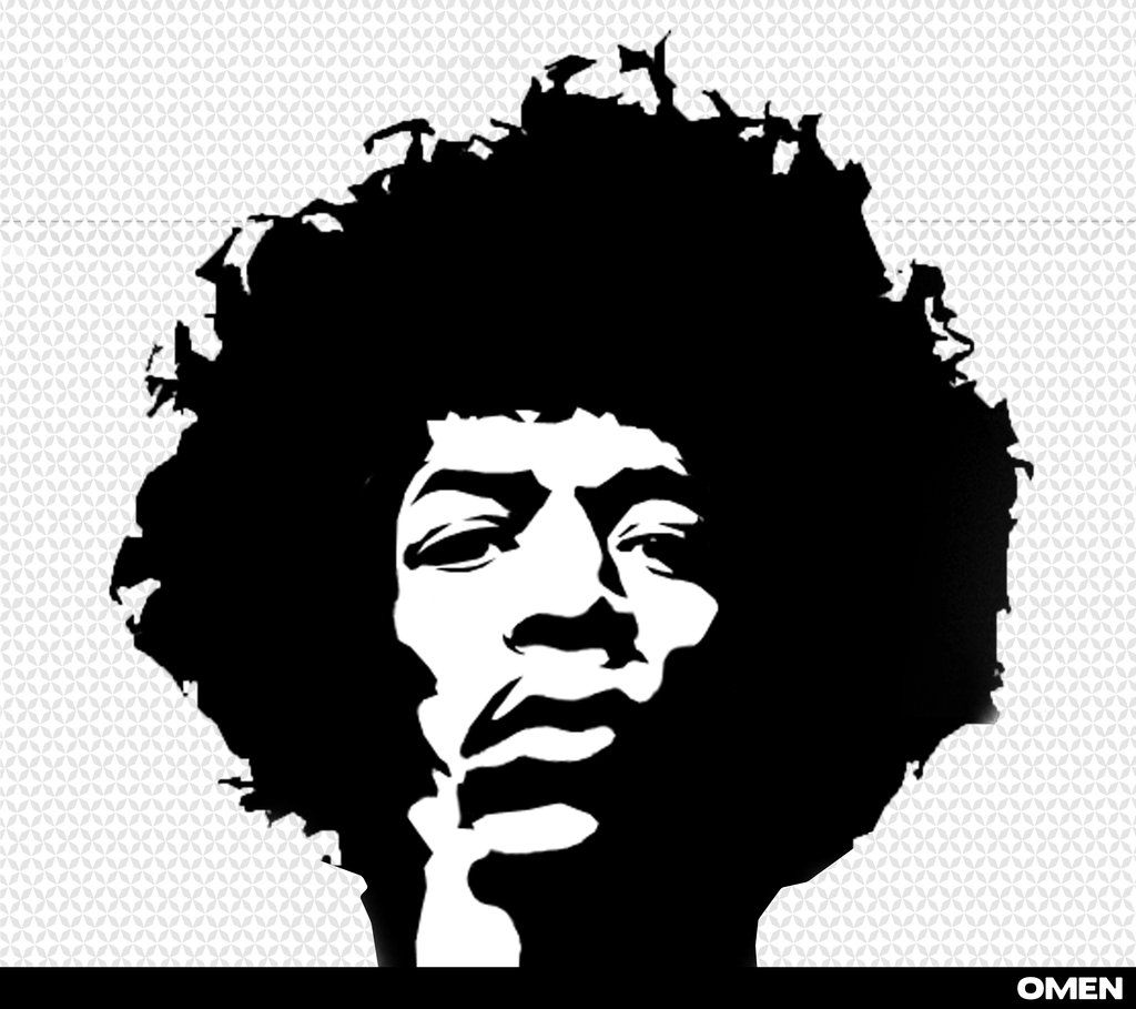 1024x909 Jimi Hendrix Stencil