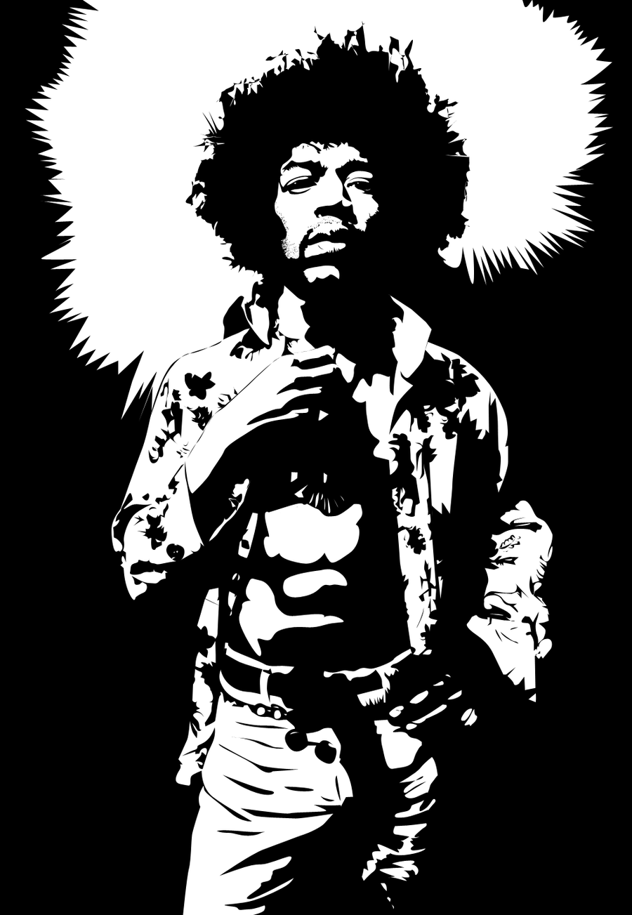 900x1303 Jimi Hendrix Vector