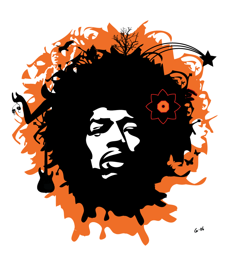 Jimi Hendrix Vector Art at Vectorified.com | Collection of Jimi Hendrix ...