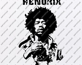 340x270 Jimi Hendrix Vector Etsy