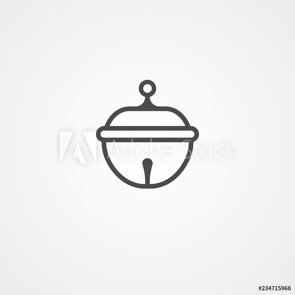 1000x1000 Photo Art Print Jingle Bell Vector Icon Sign Symbol Europosters