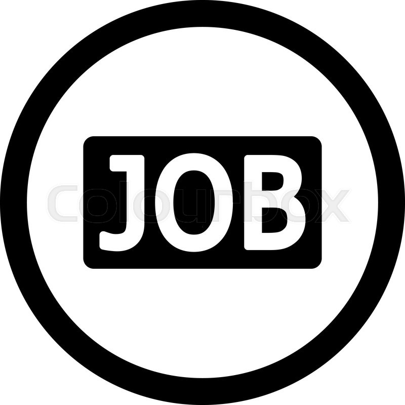 800x800 Job Vector Icon This Rounded Flat Stock Vector Colourbox