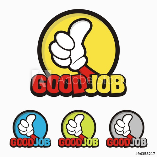 500x500 Good Job Icon Vector Illustration Of Hand Thumbs Up Sign