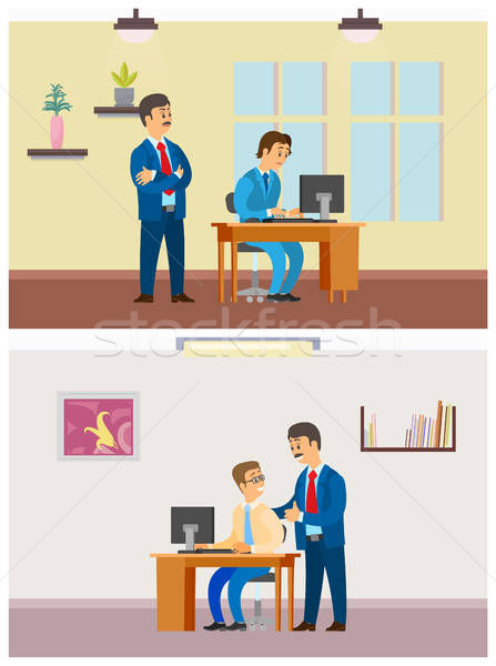 447x600 Boss Supervising New Worker