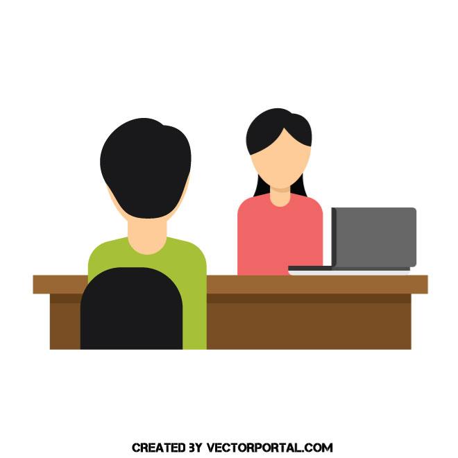 660x660 Job Interview Vector Graphics