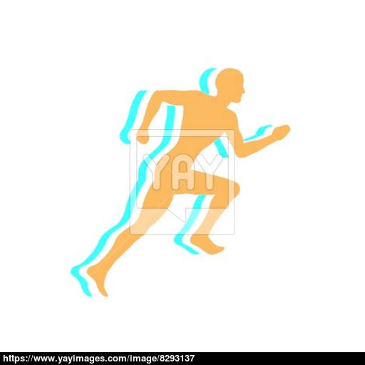 512x512 Men Jogging Vector
