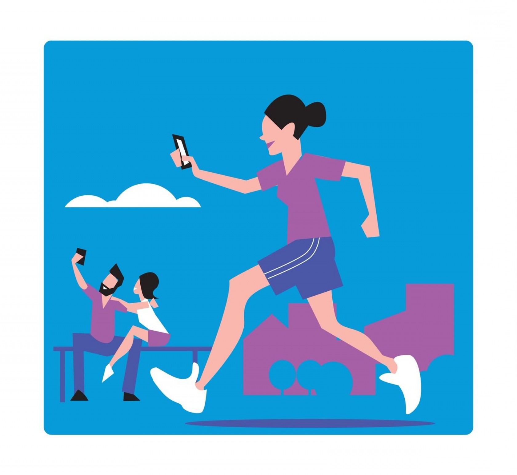 1680x1544 Girl Jogging Vector Hoodamathrun