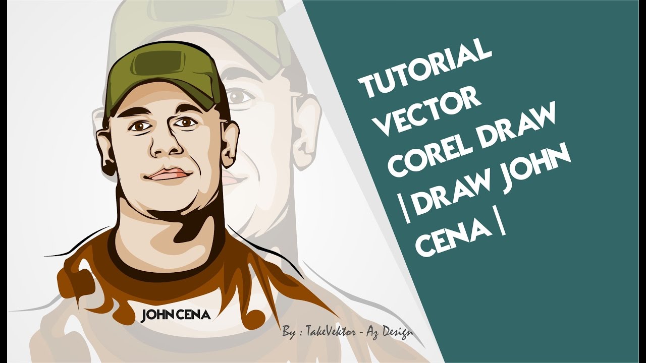 1280x720 Tutorial Vector Corel Draw Draw John Cena
