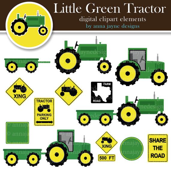 Green Tractor Clipart 570x570 Green Tractor Clipart