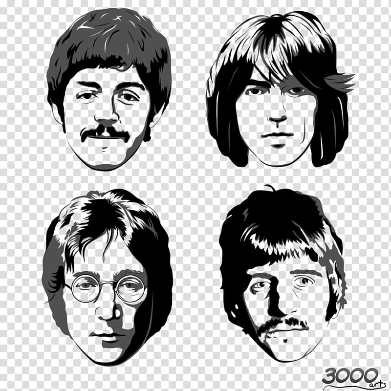 800x800 The Beatles Illustration, Ringo Starr The Beatles John Lennon Paul