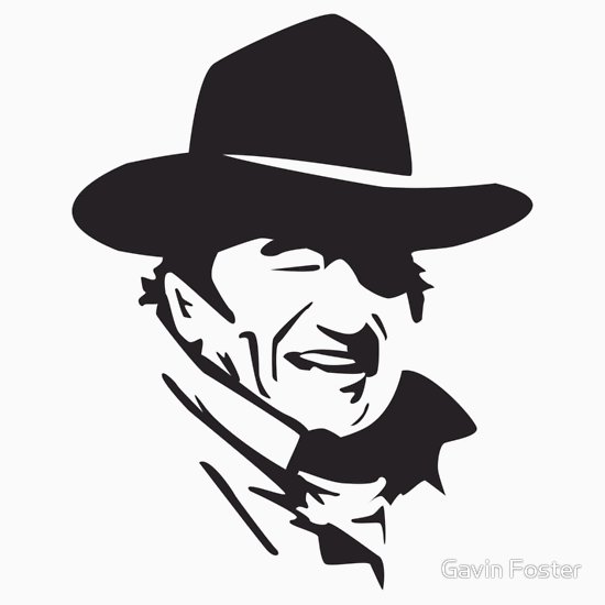 John Wayne Unisex T Shirt, A T Shirt Of Vector And John Wayne 550x550 John Wayne Unisex T Shirt, A T Shirt Of Vector And John Wayne