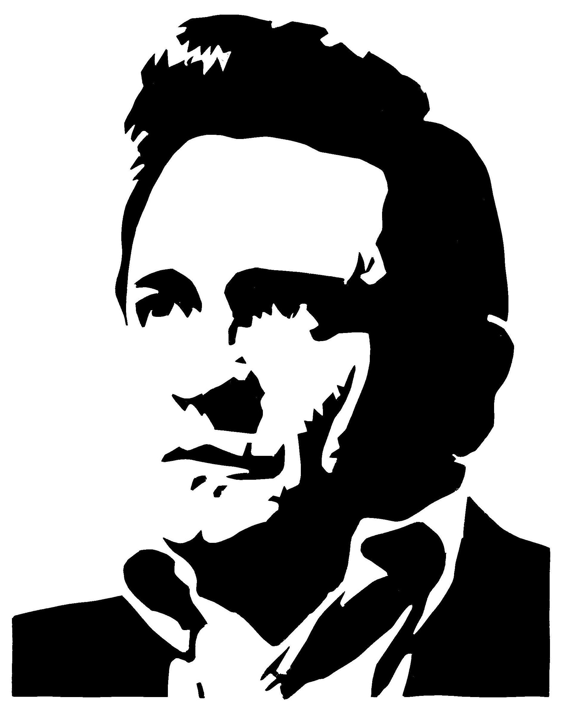 1888x2392 Johnny Cash Silhouette