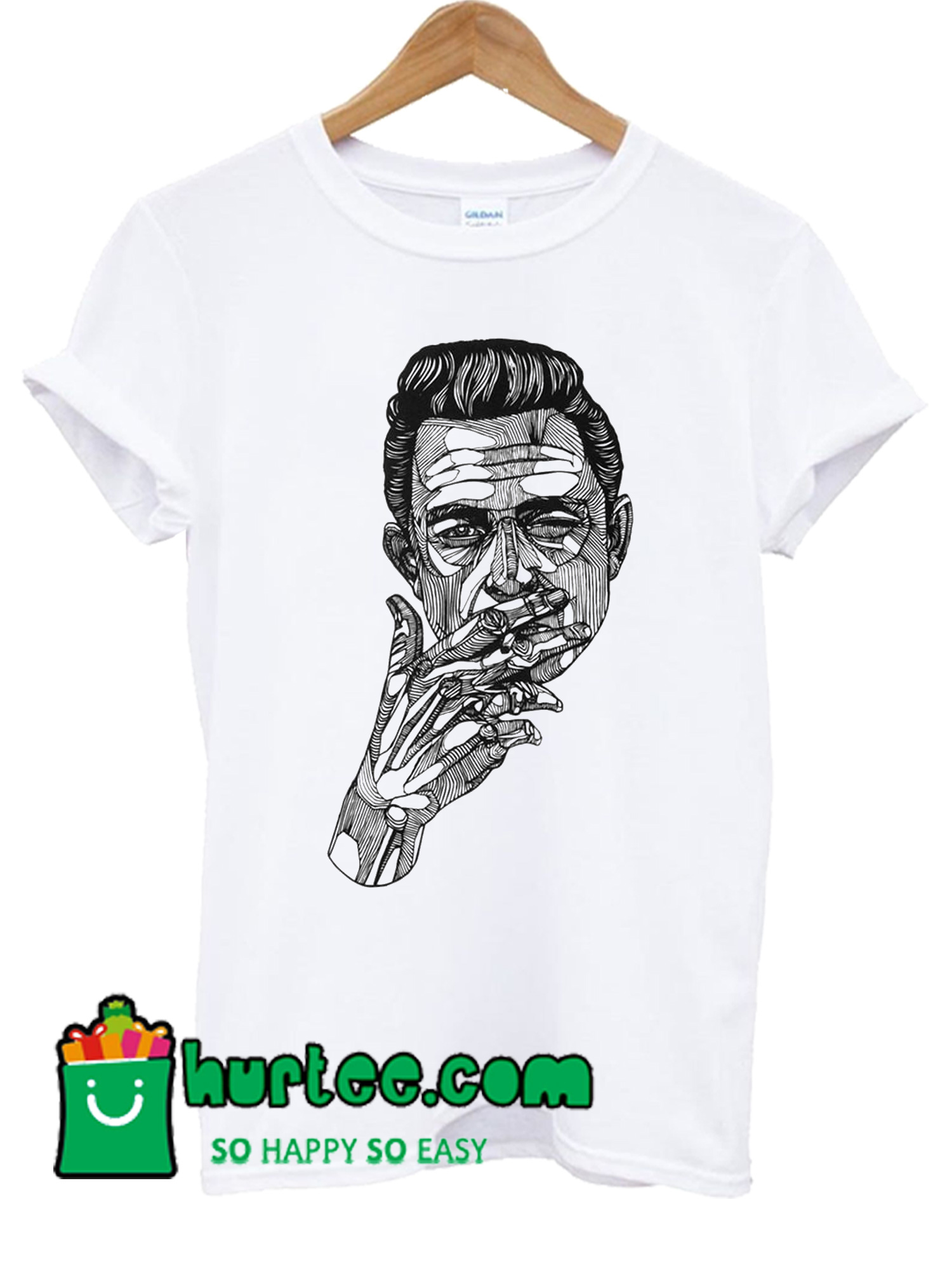 1500x2000 Johnny Cash Vector T Shirt