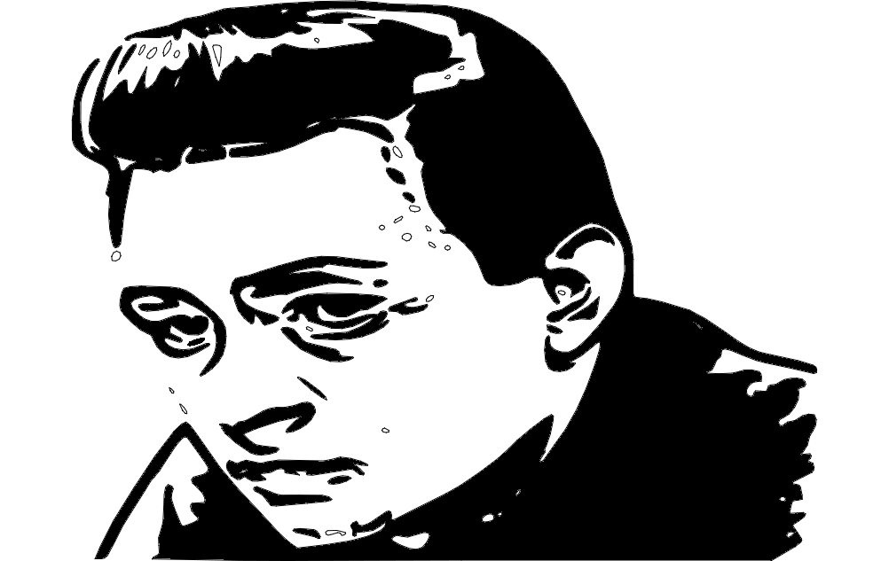1002x633 Johnny Cash Free Dxf Free Download Vector Graphic Art