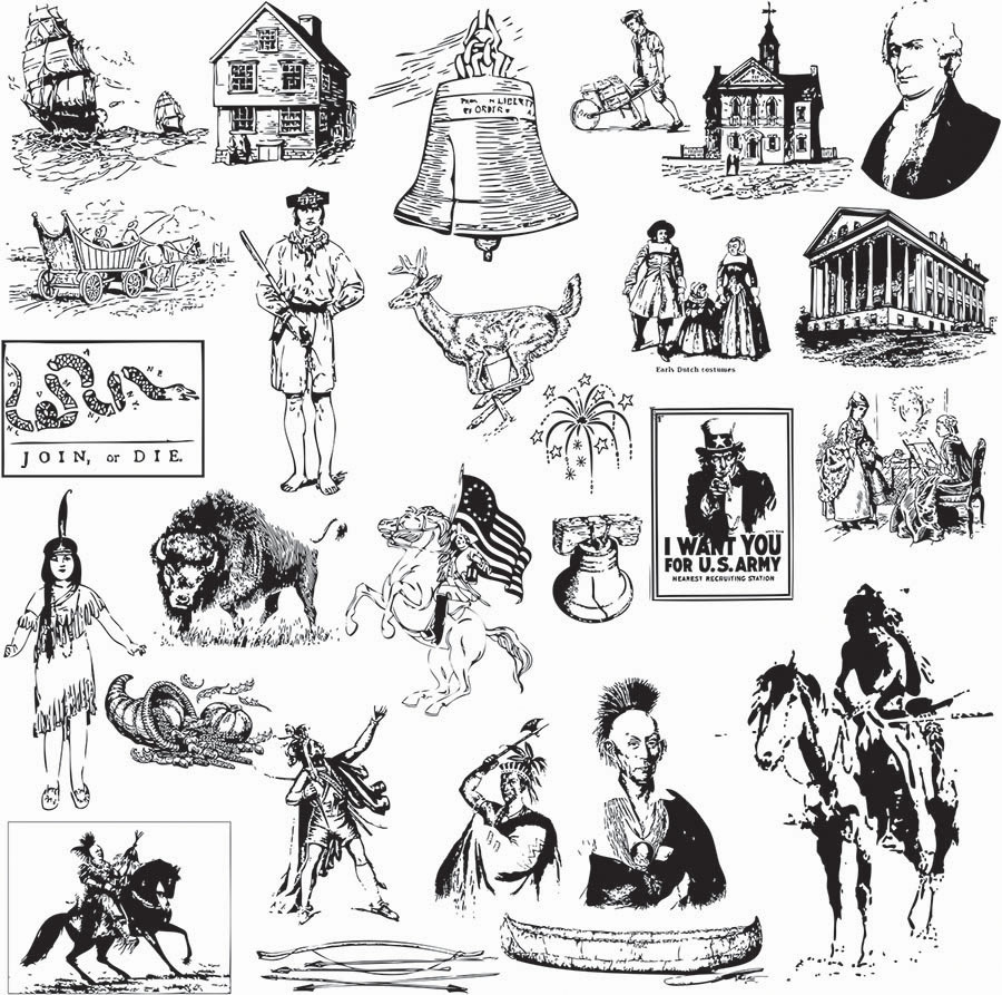 900x893 Vectors Vintage America