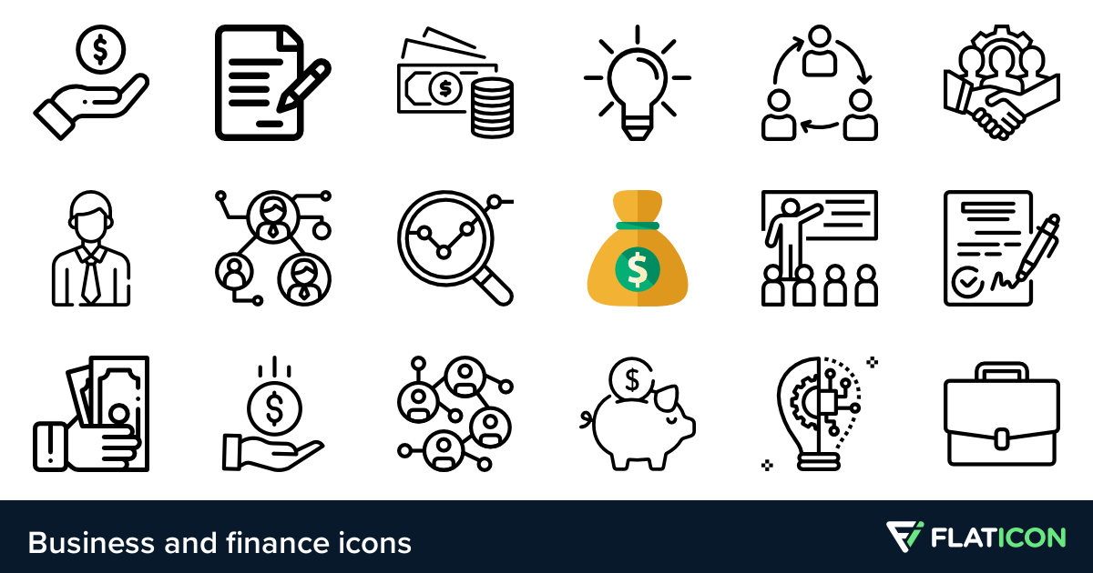 1200x630 Business And Finance Icons