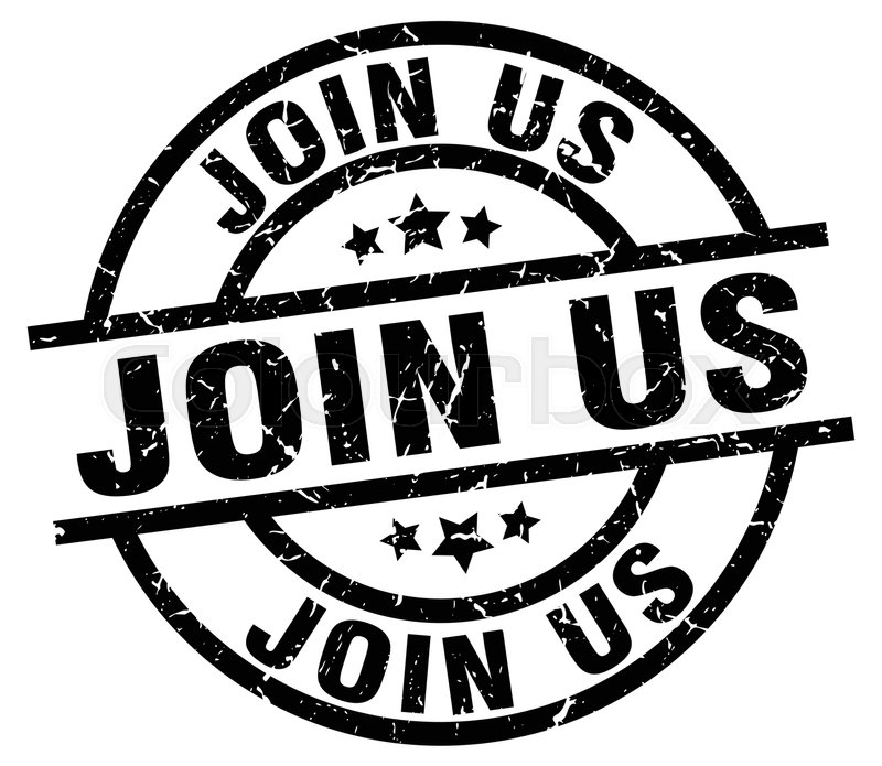 800x695 Join Us Round Grunge Black Stamp Stock Vector Colourbox