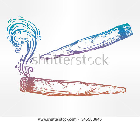 450x395 Marijuana Joint Clipart