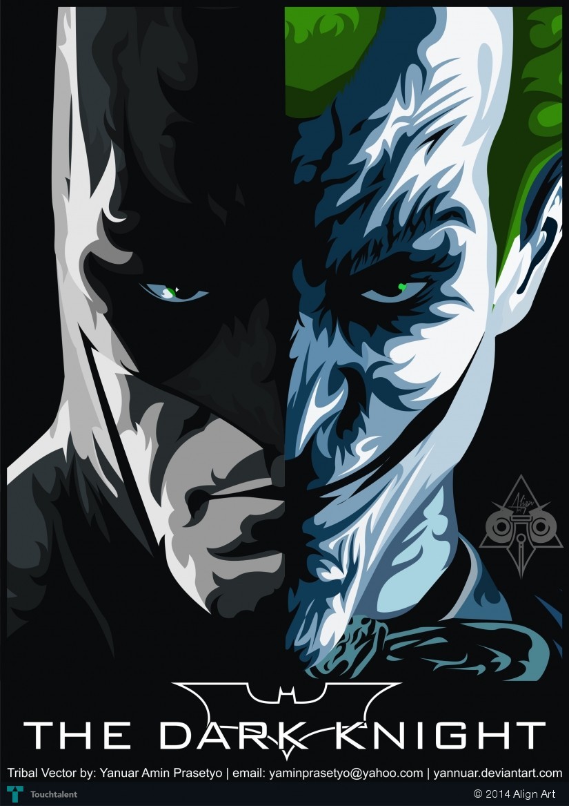Vector Batman Vs Joker Touchtalent 825x1167 Vector Batman Vs Joker Touchtalent