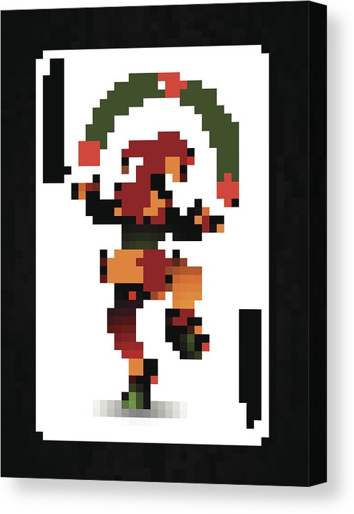 510x740 Joker Card Vector Background Wood Texture Canvas Print Canvas