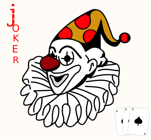 500x464 Joker Gaming Card Vector Image