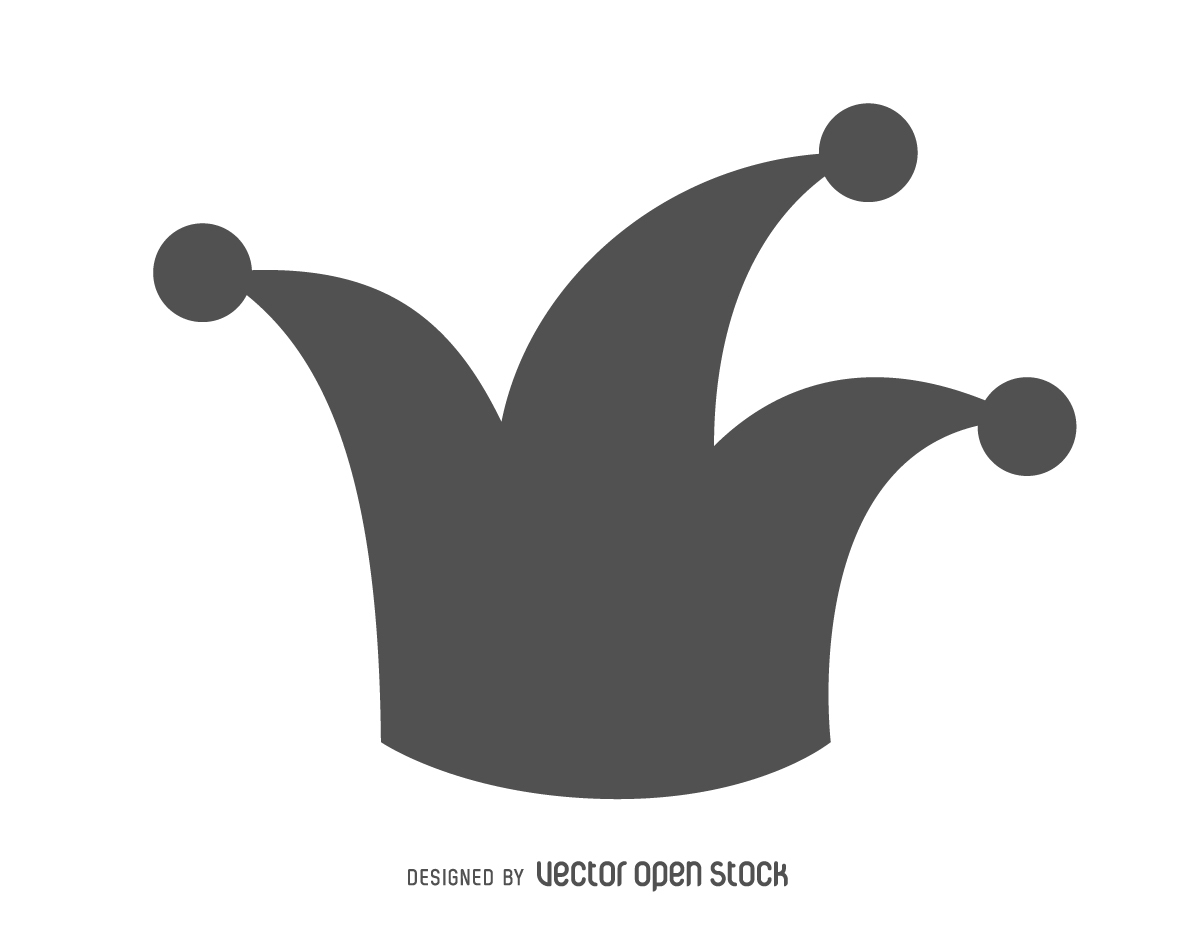 1195x927 Joker Hat Silhouette