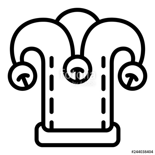 500x500 Joker Hat Icon Outline Joker Hat Vector Icon For Web Design