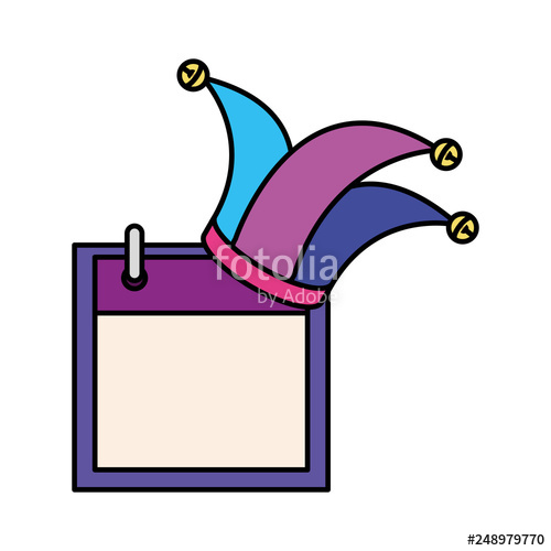 500x500 Joker Hat Accessory With Calendar Stock Image And Royalty Free