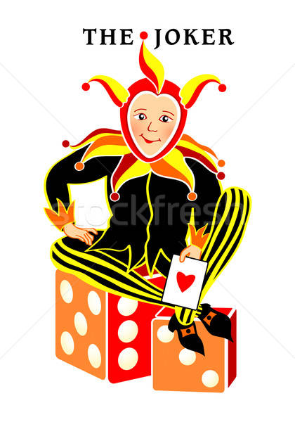 Joker Playing Card Vector Illustration Sahua 420x600 Joker Playing Card Vector Illustration Sahua