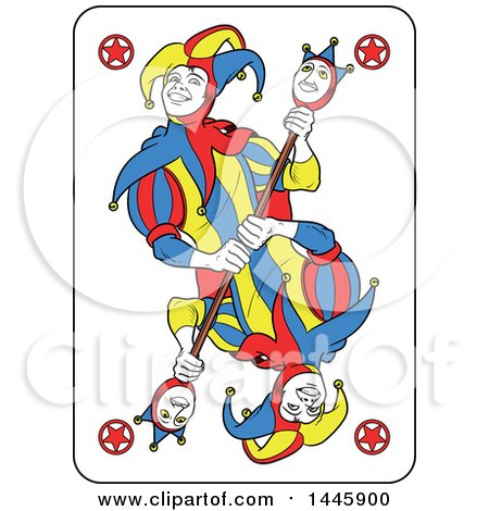 Clipart Of A Joker Playing Card 450x470 Clipart Of A Joker Playing Card