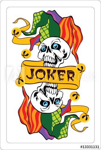 Vector Illustration Of Jokers On A Playing Card 338x500 Vector Illustration Of Jokers On A Playing Card