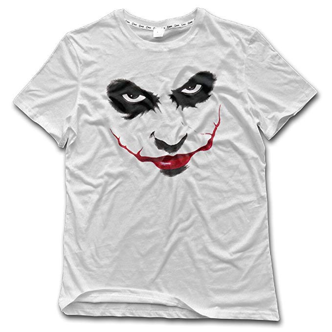 679x679 Ptloveing Men's Batman Joker Smile Vector T Shirt White Amazon Ca