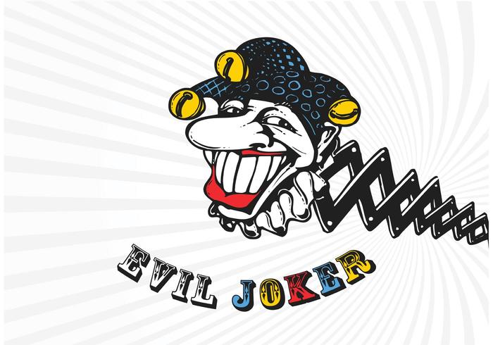 700x490 Vector Cartoon Evil Joker