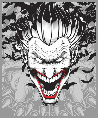408x490 Lucifer,evil,demon,joker Hand Drawing Vector