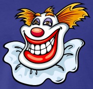 190x182 Clown Face Head Smile Joker Vector Image Cartoon Men's Premium T