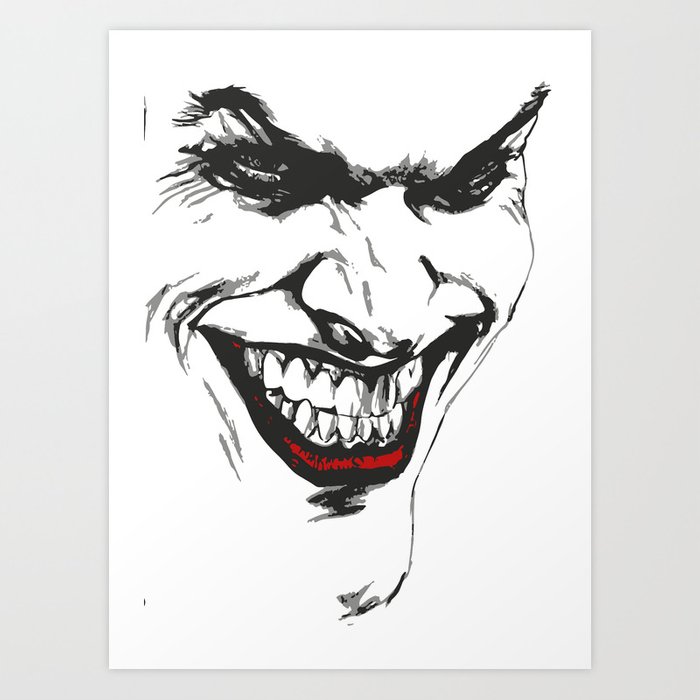 700x700 Joker Vector Art Print