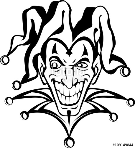 458x500 Evil Joker Stock Image And Royalty Free Vector On Fotolia