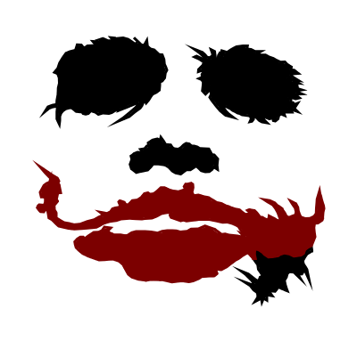 400x383 Joker Makeup Png Vector, Clipart