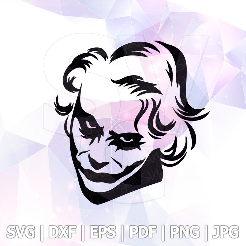 794x794 Joker Heath Ledger Dxf Pdf Png Vector Etsy