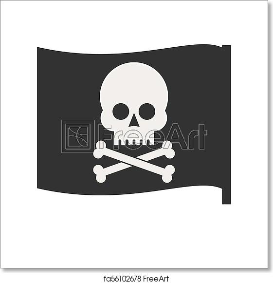 561x581 Free Art Print Of Pirate Vector Flag Jolly Roger Pirate Vector