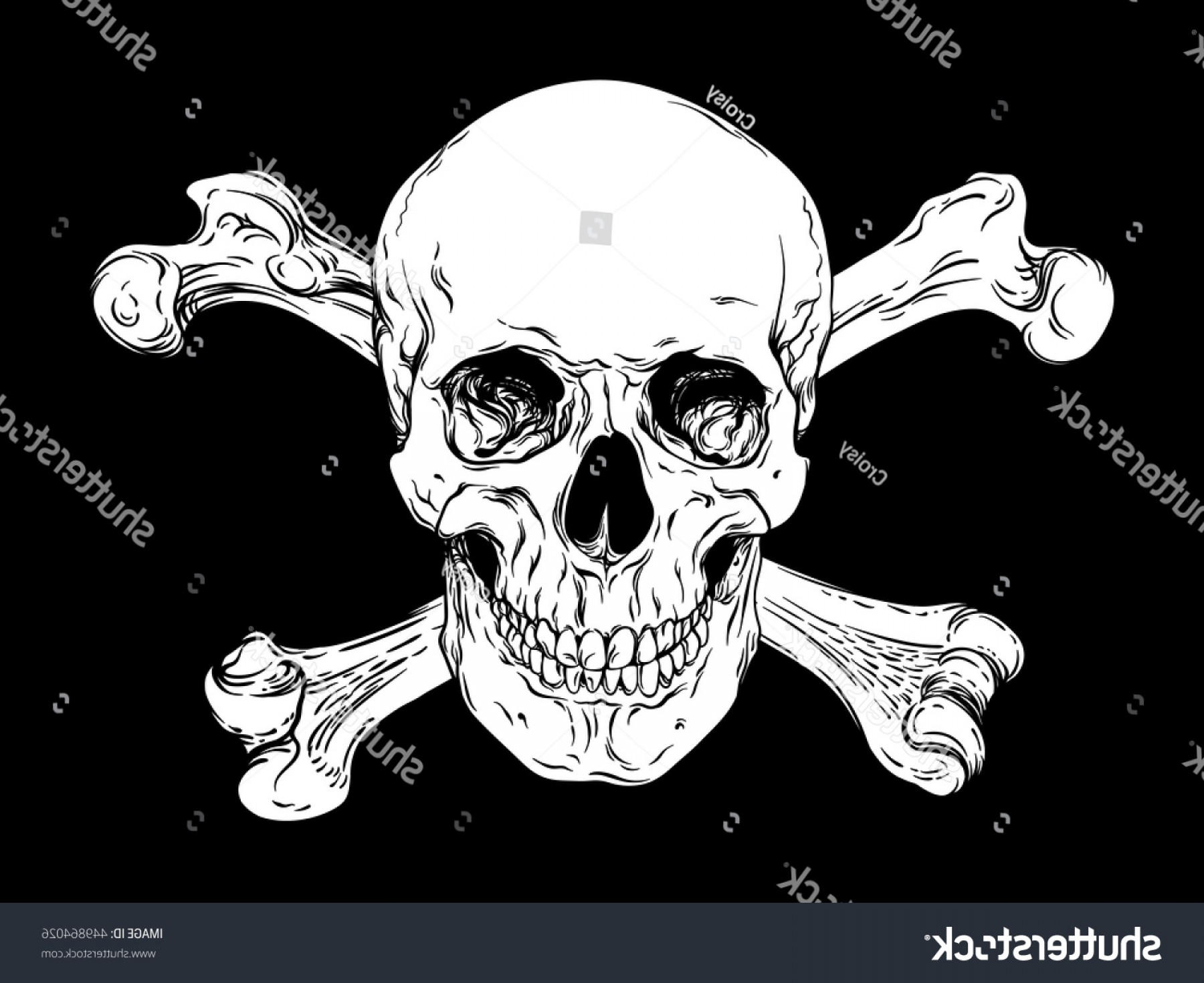 1800x1470 Human Skull Crossbones Vector Jolly Roger Hoodamathrun