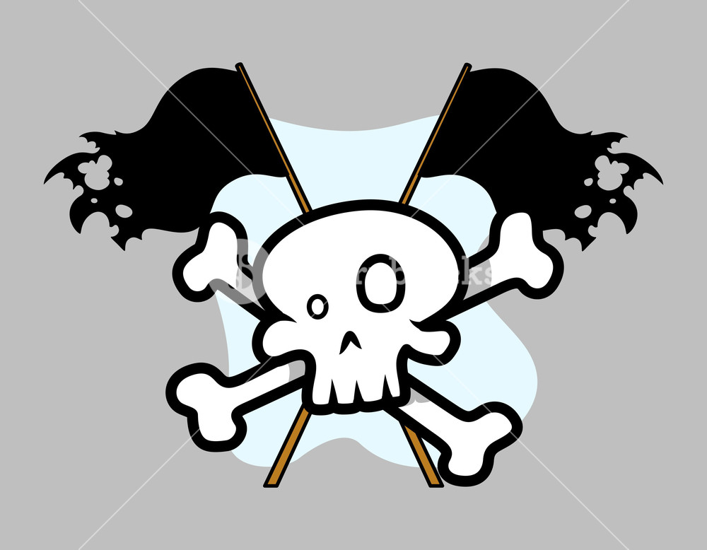 1000x778 Jolly Roger Crossed Flag