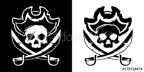 500x250 Jolly Roger Vector Illustration