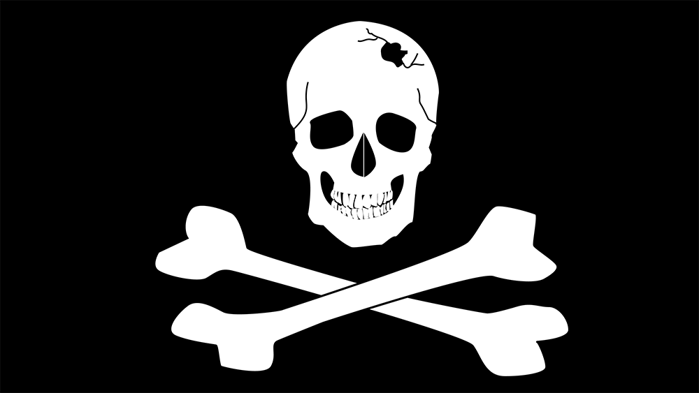 1000x563 Vector Jolly Roger Skull And Crossbones