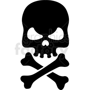 300x300 Jolly Roger Skull With Eye Patch Vector Clipart Royalty Free Gif