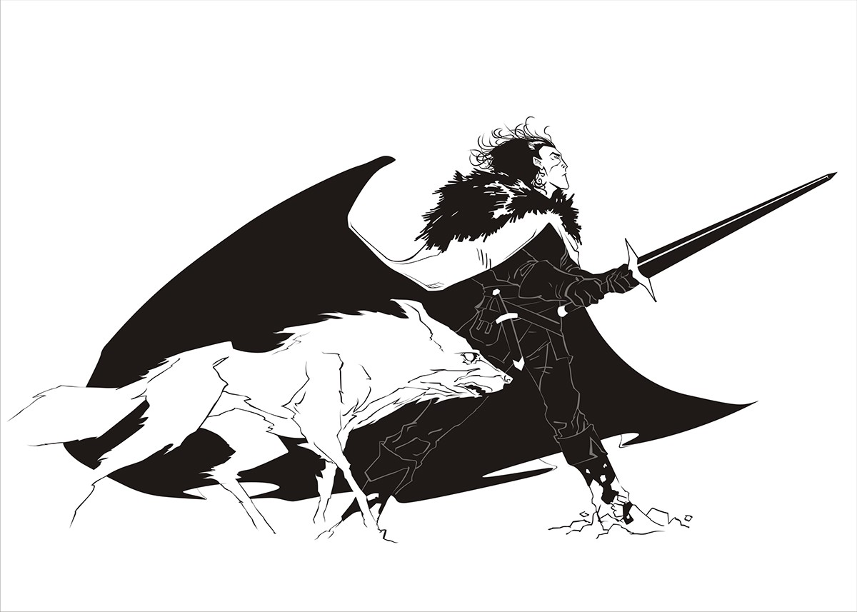Jon Snow Vector